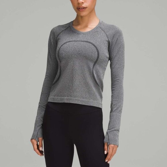 Lululemon Swiftly Tech Long-Sleeve Shirt 2.0 *Waist Length- Size 4 - Picture 2 of 9